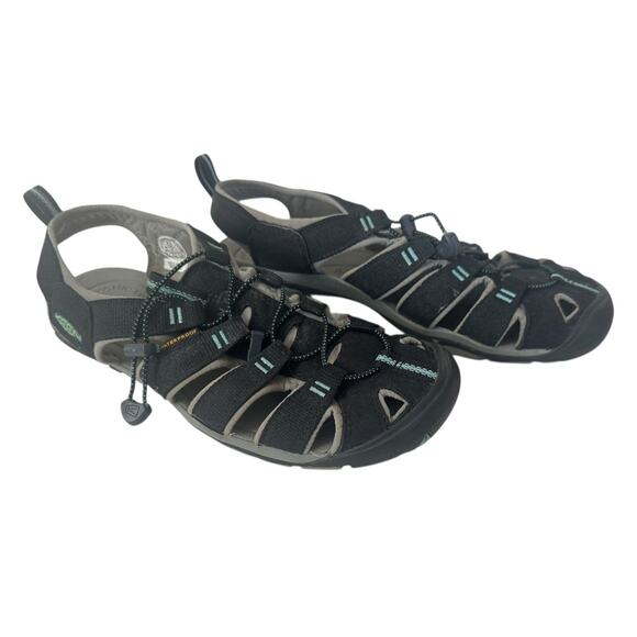 KEEN Clearwater CNX Leather Comfort Contour Sandals Hike Beach Summer Women 9.5 - Picture 2 of 8